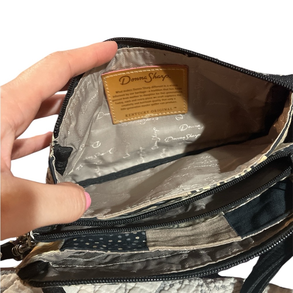 Patchwork Crossbody Bag By Donna Sharp - Black An… - image 7